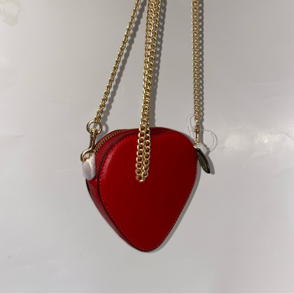 Coach Strawberry 🍓 Coin Case New - Picture 9 of 9